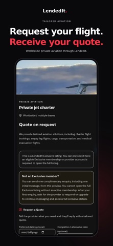 LendedIt iPhone app Listing details screen